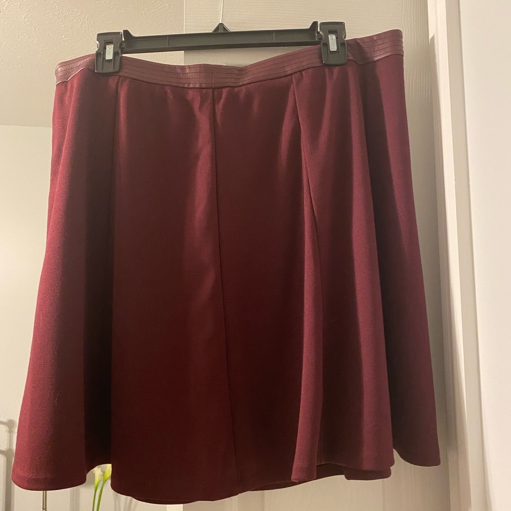 Burgundy skirt from The Limited